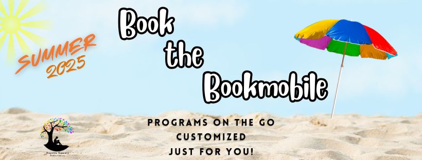 Book the Bookmobile Flyer Summer 2025 Facebook Ad 820 x 312 px 2